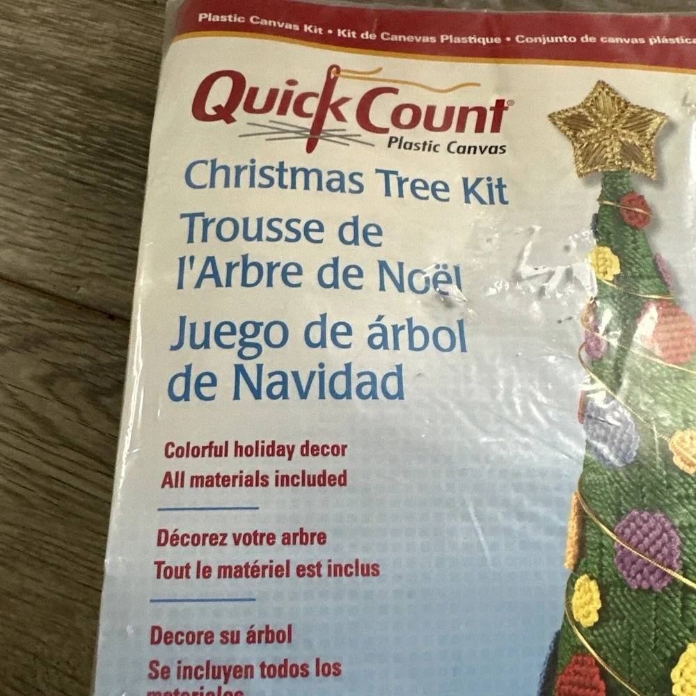 Quick Count Christmas Tree Kit Unisex OS Green New Plastic Canvas DIY 3057353